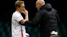 Jonny Wilkinson et Bernard Laporte 