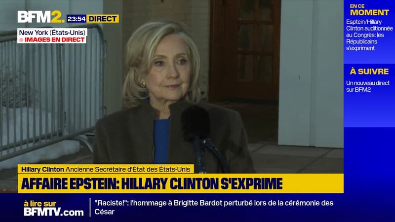 Epstein: Hillary Clinton prend la défense de son mari, l'ancien président Bill Clinton