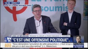 Jean-Luc Mélenchon: "Sophia Chikirou est auditionnée depuis 10h. Quel autre chef d'entreprise est traité comme ça ? Le PDG de Monsanto ?"