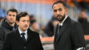 Pablo Longoria et Medhi Benatia en décembre 2023