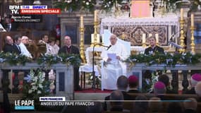 Corse: le pape François débute l'angelus à la cathédrale d'Ajaccio