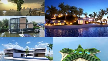 Les architectes imaginent des structures flottantes.