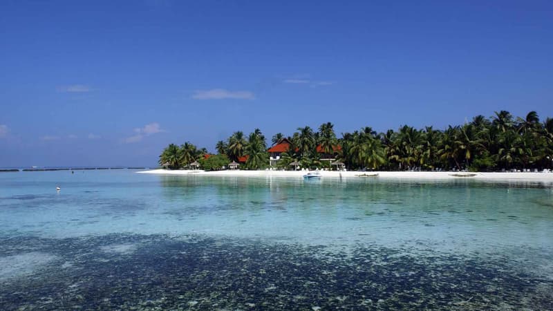 L'île de Kuruma aux Maldives le 12 novembre 2007.
