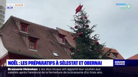 Alsace: l'heure est aux préparatifs de Noël à Sélestat et Obernai