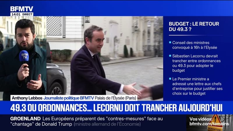 Sébastien Lecornu prendra la parole ce lundi à l'issue du Conseil des ministres