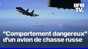  Les images d'un avion de chasse russe au "comportement dangereux" à l'égard d'un drone français, selon Sébastien Lecornu 