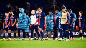 Les joueurs du PSG après le nul contre le PSV le 22 octobre 2024