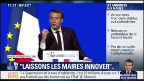 Macron devant les maires : "Un droit à l'erreur" sera inclus dans un texte soumis au conseil des ministres