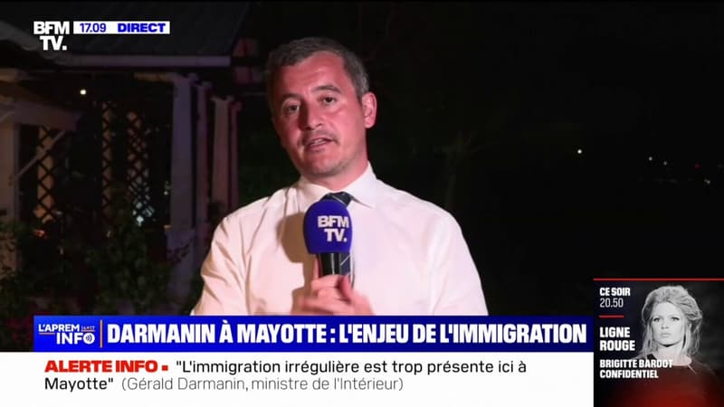 Mayotte: pour Gérald Darmanin « on doit limiter l’immigration » clandestine