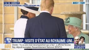 Donald Trump et son épouse sont reçus par la reine Elizabeth II