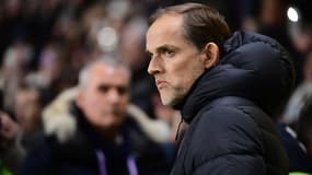 Thomas Tuchel lors du match Nantes-PSG, à La Beaujoire le 4 février 2020