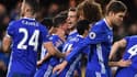 Les Blues célèbrent Eden Hazard, auteur du deuxième but de Chelsea face à Bournemouth (3-0).