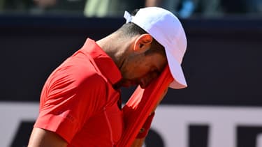 Novak Djokovic lors du Masters 1000 de Rome, le 12 mai 2024.