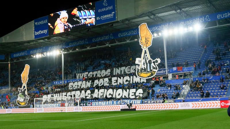Les supporters d'Alavés
