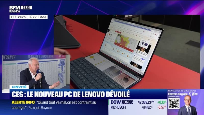 Éric Lallier (Lenovo France) : les dernières innovations de Lenovo au CES - 14/01