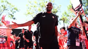 Steve Mandanda avec Rennes en août 2022
