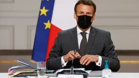 Emmanuel Macron lors du conseil des ministres du 9 juin 2021