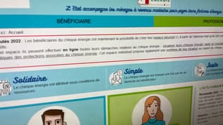 Le site pour faire une demande de chèque énergie. (Illustration)