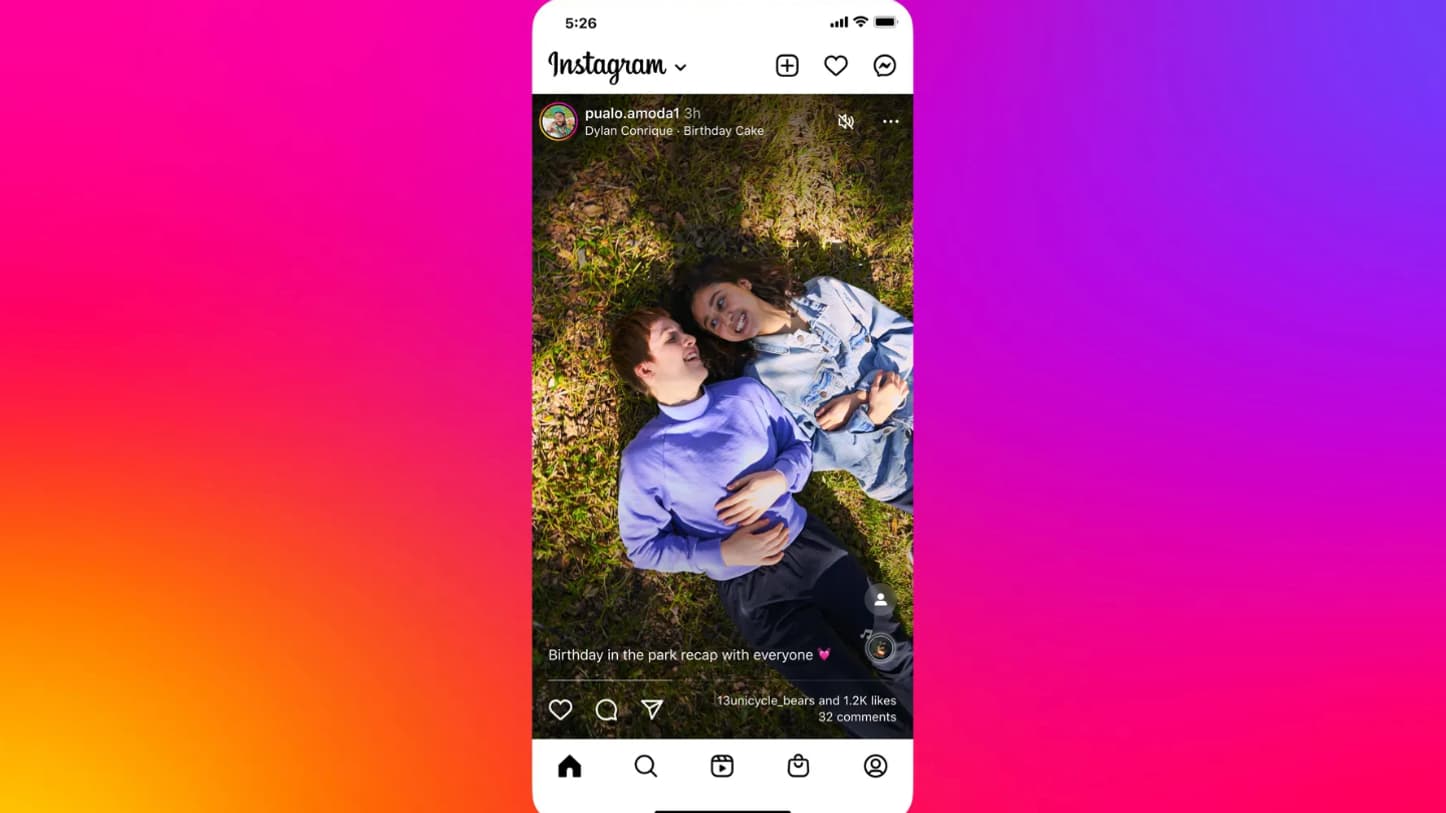 Les photos au format 9:16 que veut promouvoir Instagram