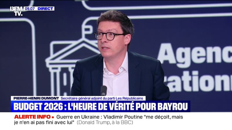 Budget 2026: pour Pierre-Henri Dumont (LR), 