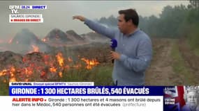 Gironde : 1 300 hectares brûlés, 540 évacués - 13/09