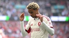 La célébration de Hugo Ekitike lors de Liverpool-Crystal Palace le 10 août 2025
