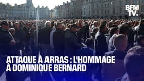 Attaque au couteau à Arras: le rassemblement en hommage à Dominique Bernard en intégralité