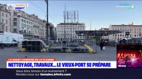 Marseille: J-5 avant l'arrivée de la flamme olympique, le Vieux-Port en ébullition