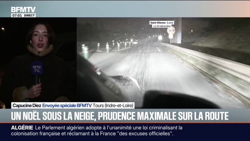 1 à 3 centimètres de neige tombés en Indre-et-Loire, quelques perturbations sur les routes à prévoir