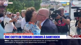 Accolades, poignées de main: Éric Ciotti en terrain conquis à Saint-Roch