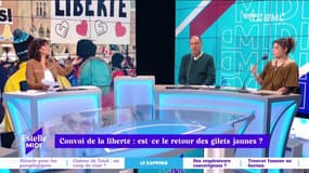 Convoi de la liberté : est-ce le retour des gilets jaunes ? Échange tendu entre Fatima Benomar et Robert Sebbag à propos des libertés individuelles.