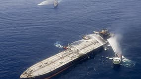 Le tanker New Diamond au large du Sri Lanka, le 6 septembre 2020.