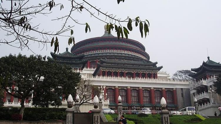 Vue du Municipality Hall de Chongqing