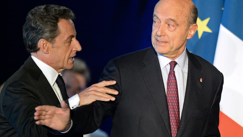 Nicolas Sarkozy et Alain Juppé lors du meeting de l'ancien président à Bordeaux le 22 novembre dernier