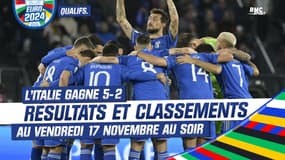 Euro 2024: L'Italie tout proche de la qualif, résultats et classements au 17 novembre