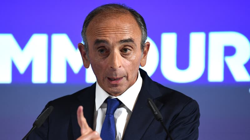 Éric Zemmour lors de ses vœux à la presse le 10 janvier à Paris