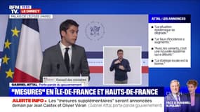 Gabriel Attal: les nouvelles mesures "peuvent aller d'un renforcement très fort de la politique tester-alerter-protéger jusqu'à un confinement"