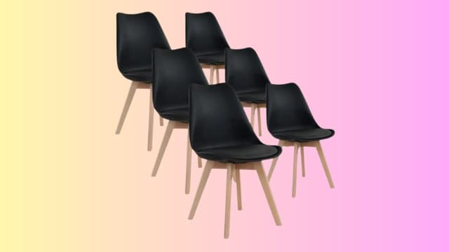 Lot de chaises scandinaves design