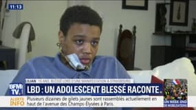 "Je veux reprendre l'école", l'adolescent blessé à Strasbourg par un tir de LBD se confie