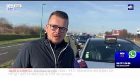 Lille: les taxis et VTC manifestent, des perturbations sur les routes ce lundi