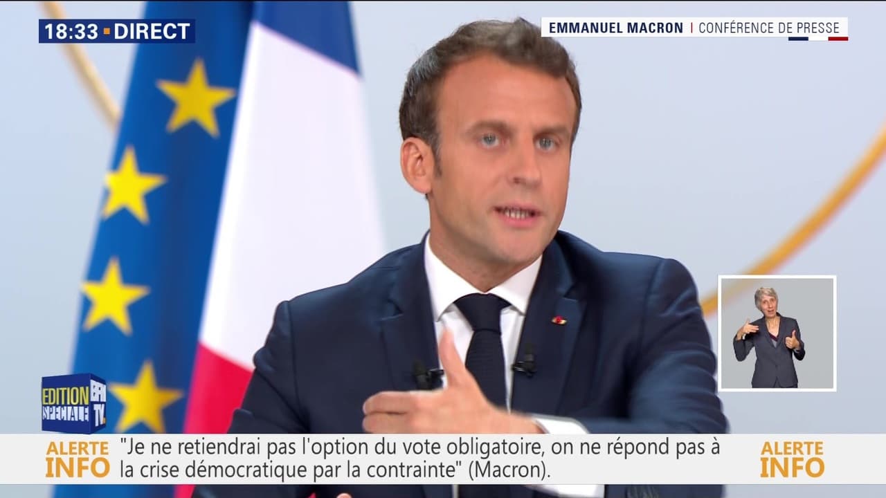 La Conférence De Presse Demmanuel Macron 