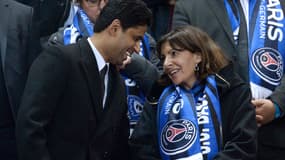 Nasser Al-Khelaïfi et Anne Hidalgo en 2015