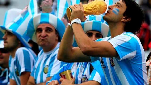 Des supporters argentins à la Coupe du monde
