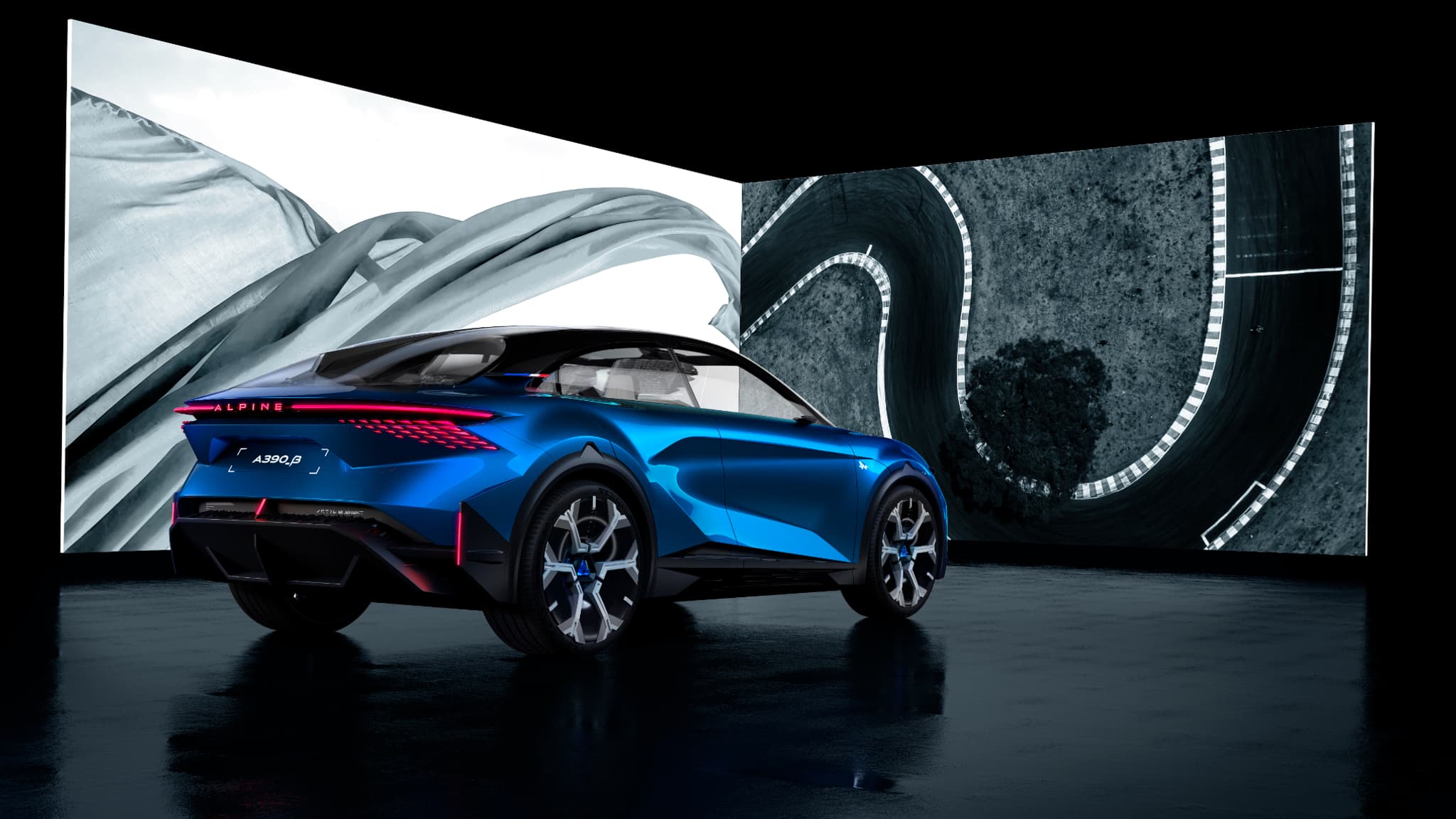 Un "sport fastback" 100% électrique au dessin très aérodynamique. Un "sport fastback" 100% électrique au dessin très aérodynamique.
