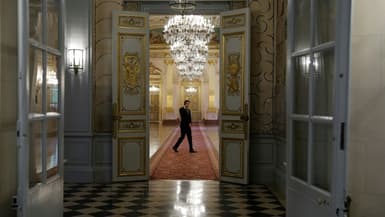 Dans les couloirs de l'Assemblée nationale à Paris le 10 juin 2024 (photo d'illustration)