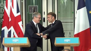 Le Premier ministre britannique Keir Starmer et le président français Emmanuel Macron, le 10 juillet 2025.