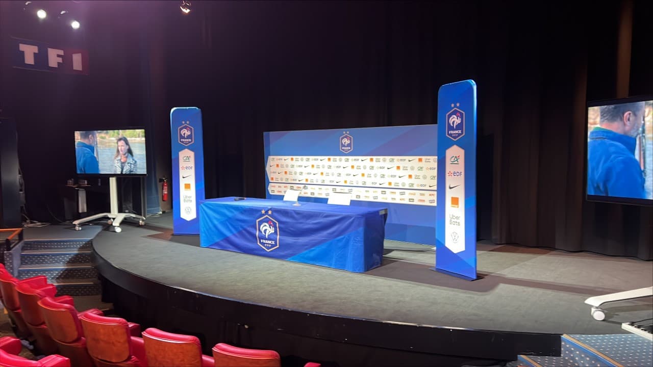 Le lieu de la conférence de presse de Didier Deschamps