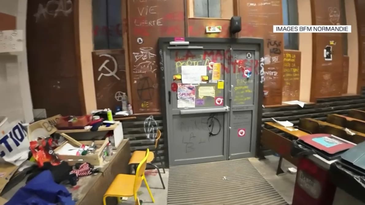Les images des importantes dégradations à l'université de Caen après six semaines d'occupation