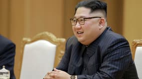 Kim Jong-un le 9 mai 2018 à Pyongyang (Corée du Nord)