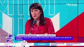 Trappes : une prof menacée de mort pour avoir montré une photo de Soprano : "Je comprends sa démarche, mais c'est d'une maladresse effrayante" déplore Emmanuelle Dancourt.